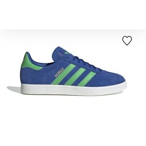 NWT Adidas Gazelle sneakers royal blue / green